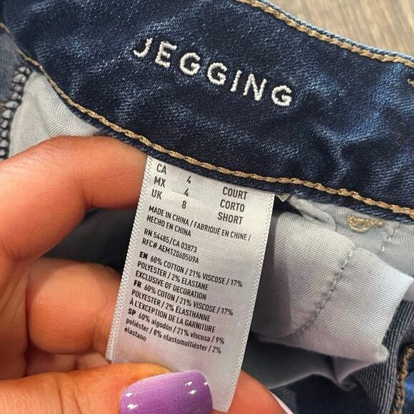 American Eagle High-Rise Jegging Jeans Super Stretch Medium Wash Blue Size 4 - Picture 9 of 11